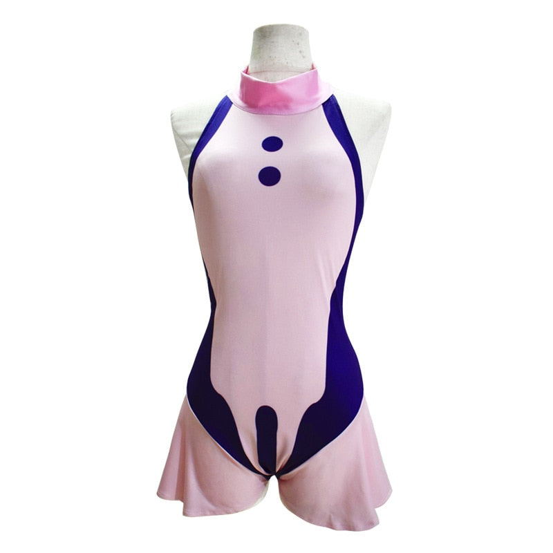 My Hero Academia Swimsuits | Ochako Uraraka Midoriya Izuku Cosplay Costume | One Piece Beach Swimsuit Bodysuit | Turtleneck Neck Bathing Suit