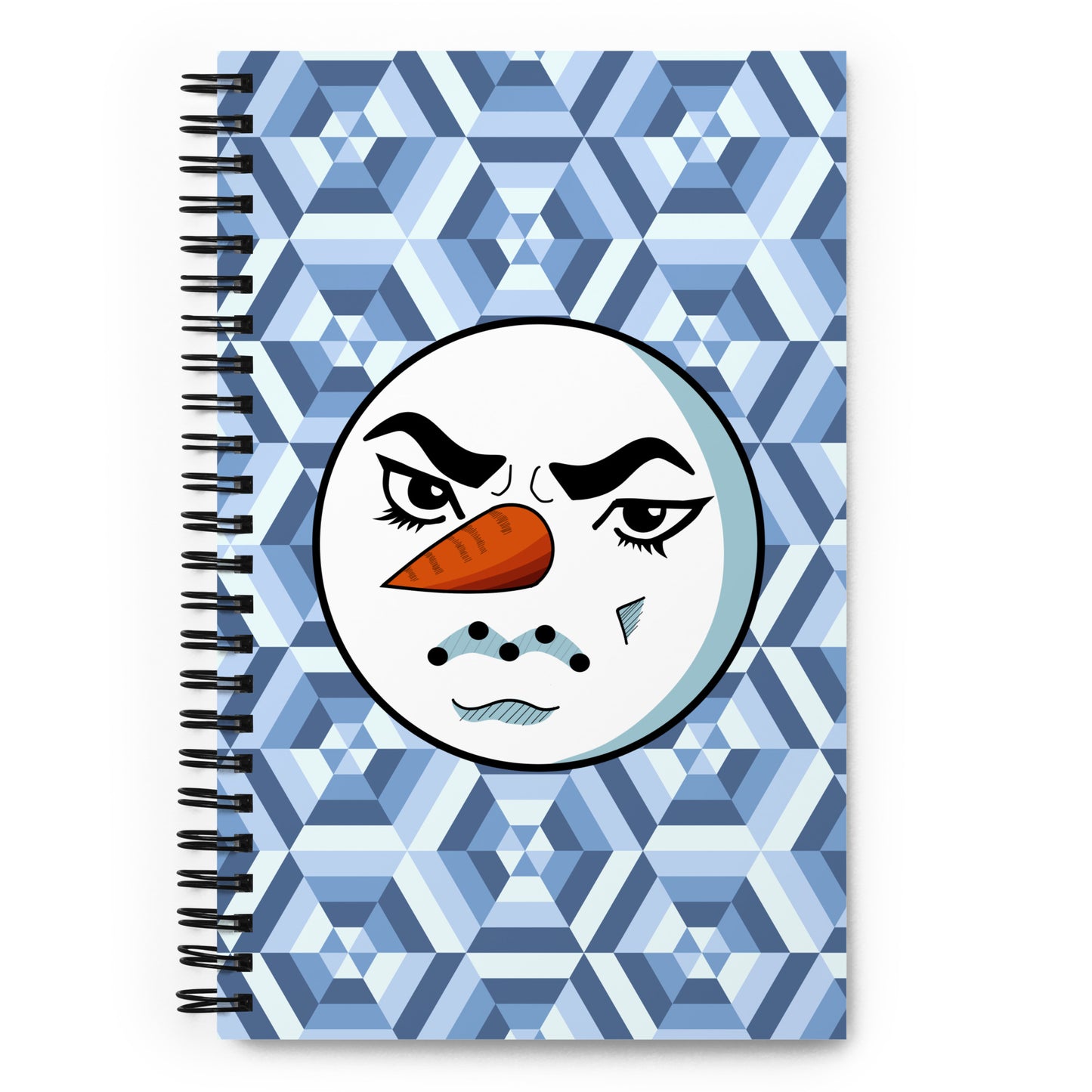 Snowman Dio Face Spiral notebook