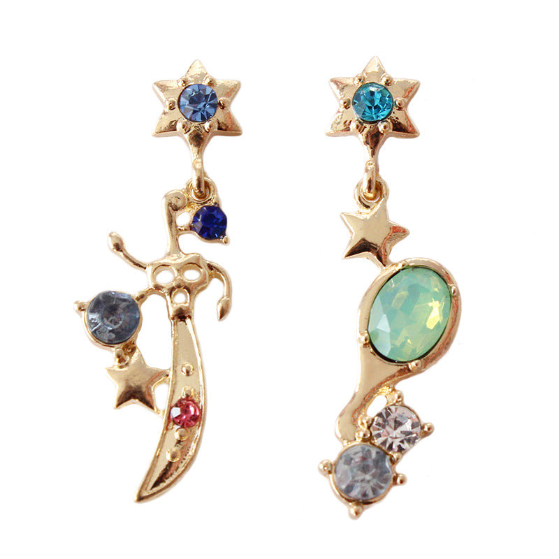 Sailor Moon Series Sky Sea Green Earrings