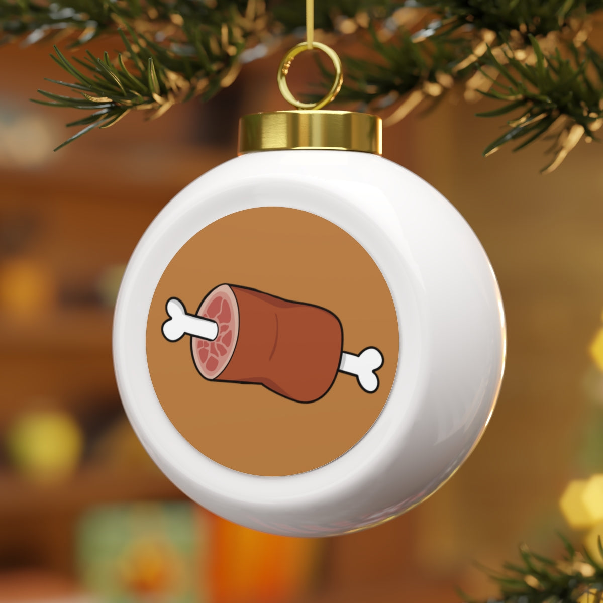 Anime Meat Christmas Ball Ornament