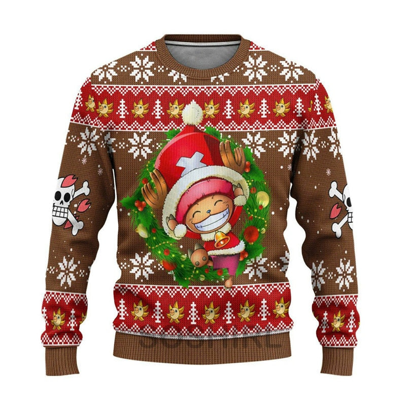Chopper Ugly Christmas Sweatshirt One Piece Merch