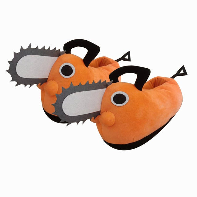 Pochita Plushie Slipper | Chainsaw Man Plushie Slippers | Anime Plushie Slipper | Anime Plushie Slippers Gift
