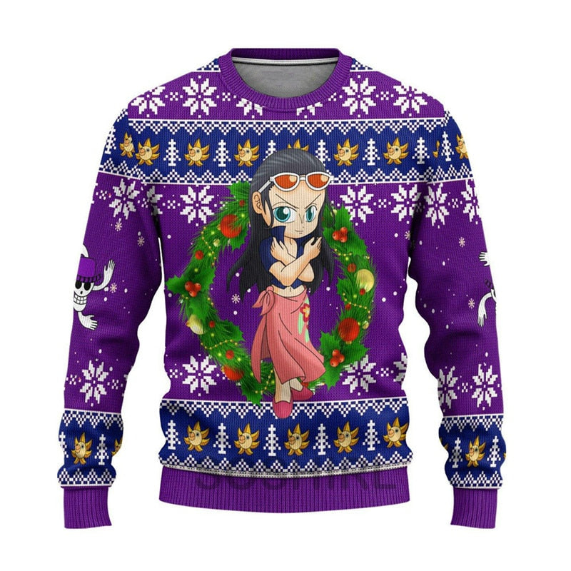 Nico Robin Ugly Christmas Sweatshirt One Piece Merch