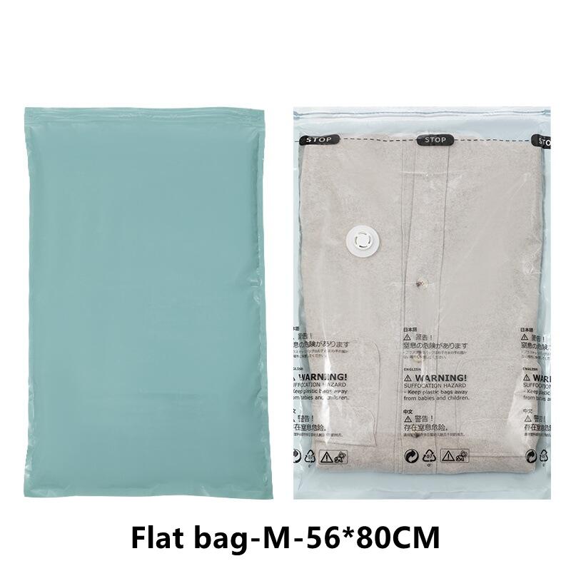 No Need Pump Vacuum Bags for Storing Clothes| Blankets Compression | Travel Accessories (1Pc)