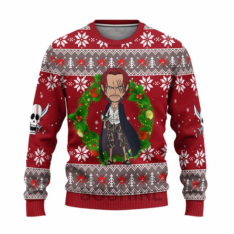 Shanks Ugly Christmas Sweatshirt One Piece Merch