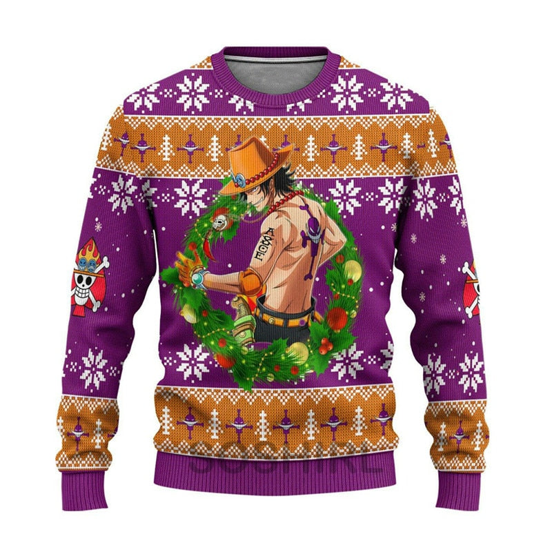 Ace Ugly Christmas Sweatshirt One Piece Merch