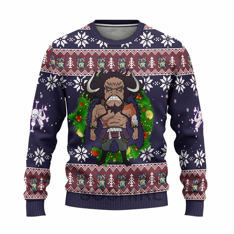 Kaido Ugly Christmas Sweatshirt One Piece Merch