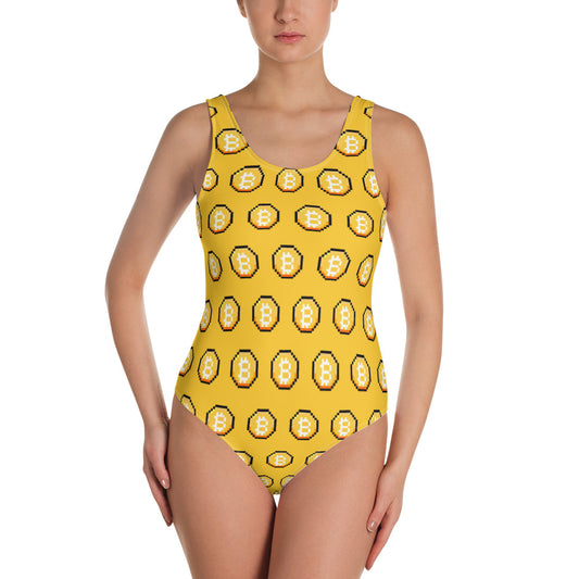 Bitcoin One-Piece Swimsuit