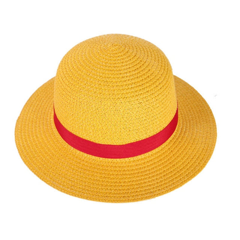 One Piece Straw Hat | Luffy Flat Hat | One Piece Beach Hat 