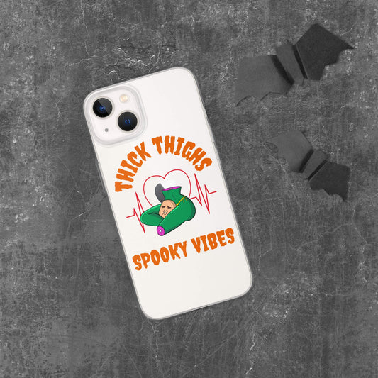 Thick Thighs Spooky Vibes Clear Case for iPhone®