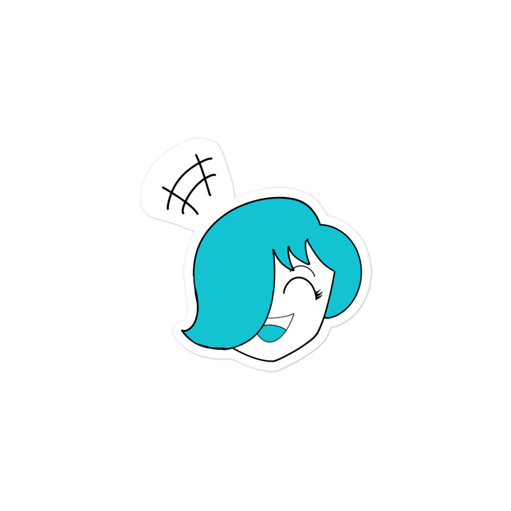 Happy Waifubot Anime Sticker