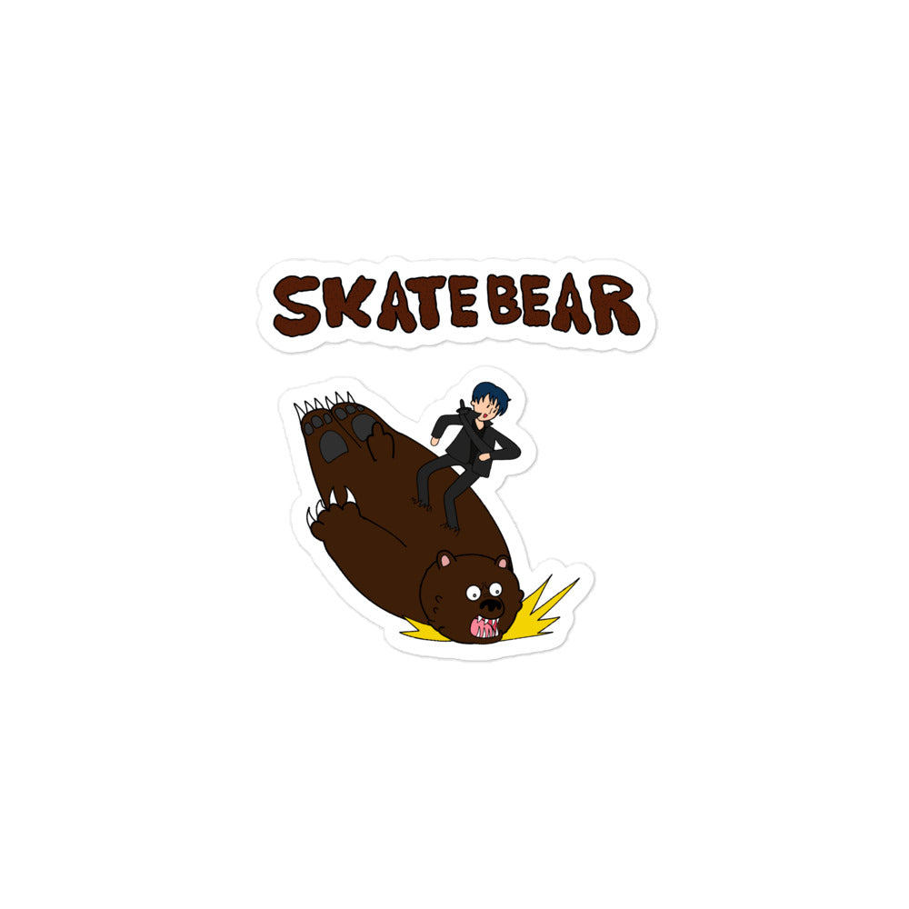 Skate Bear Sticker
