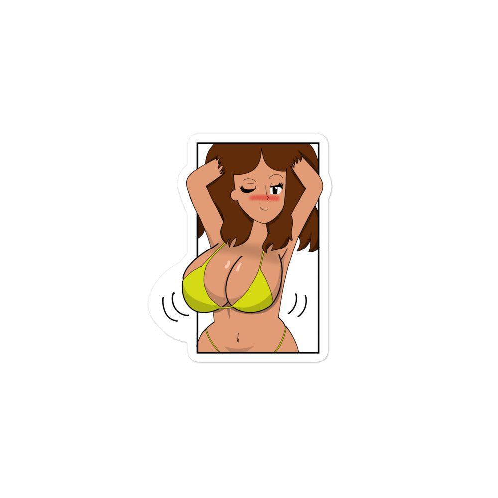 Carmen Hot Milf Bikini Anime Sticker