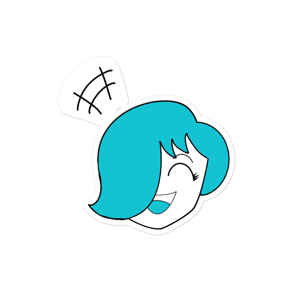 Happy Waifubot Anime Sticker