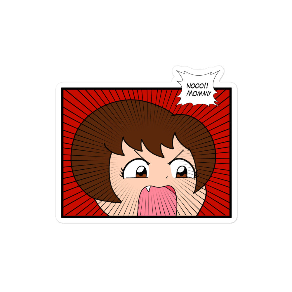 Perlita Angry Loli Anime Sticker