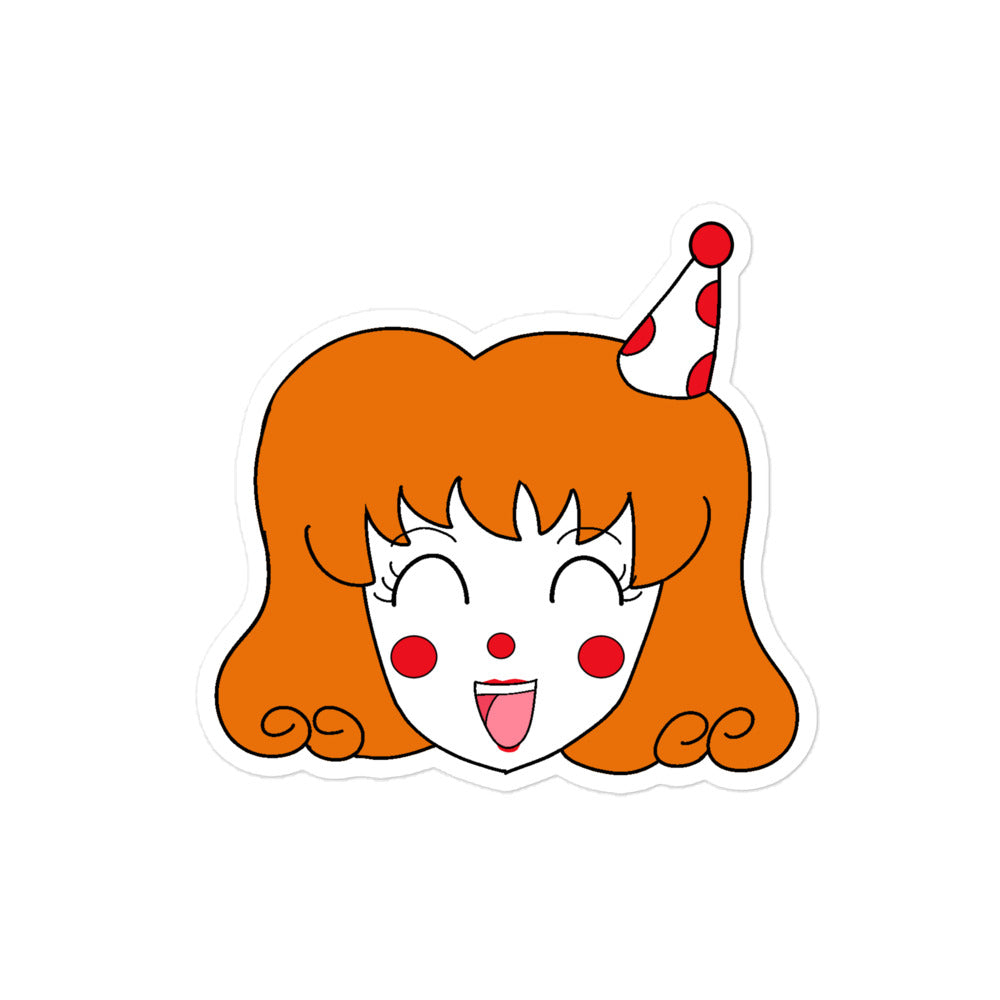 Natasha Happy Clown Face Sticker