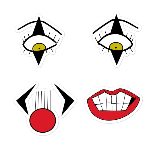 Creepy Clown Anime Sticker