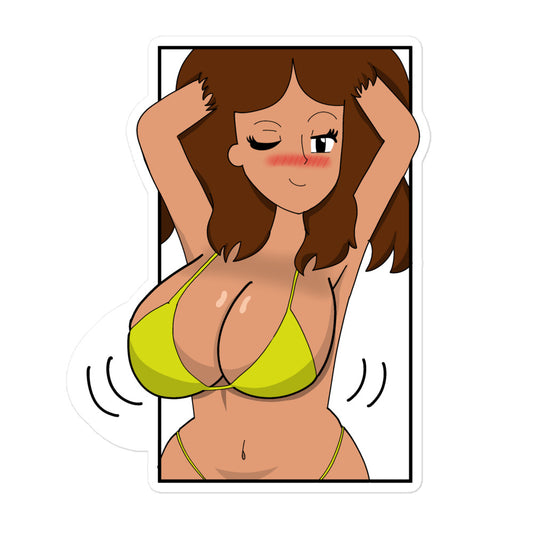 Carmen Hot Milf Bikini Anime Sticker