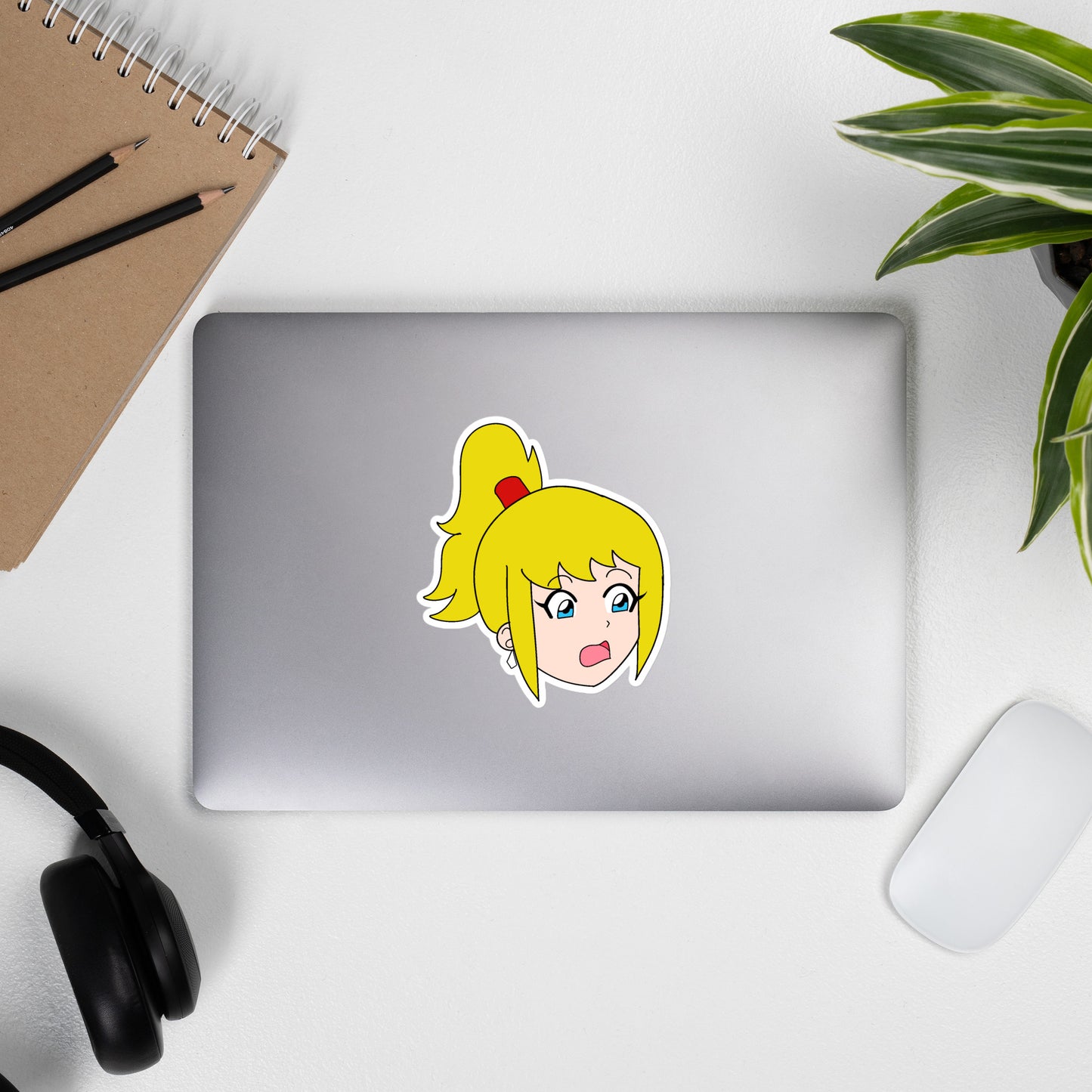 Genie Girl Confused Anime Sticker
