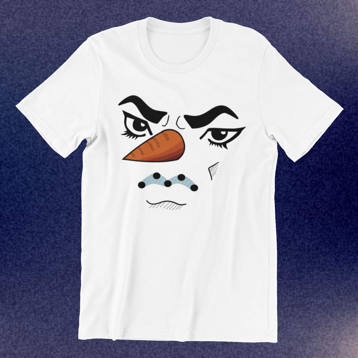 Dio-Schneemann-Gesicht Unisex-T-Shirt