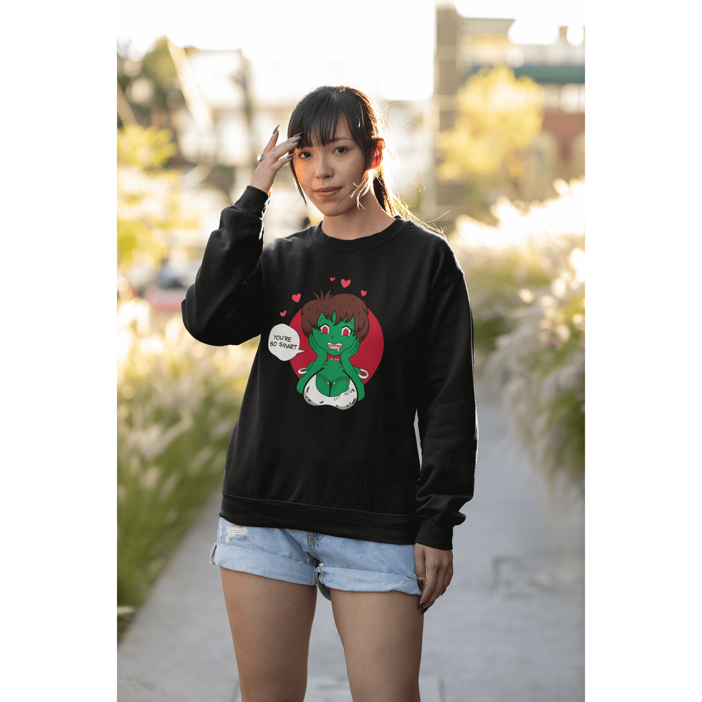 Anime Zombie Girl | Anime Sweatshirt | Unisex Sweatshirt | Anime Clothes