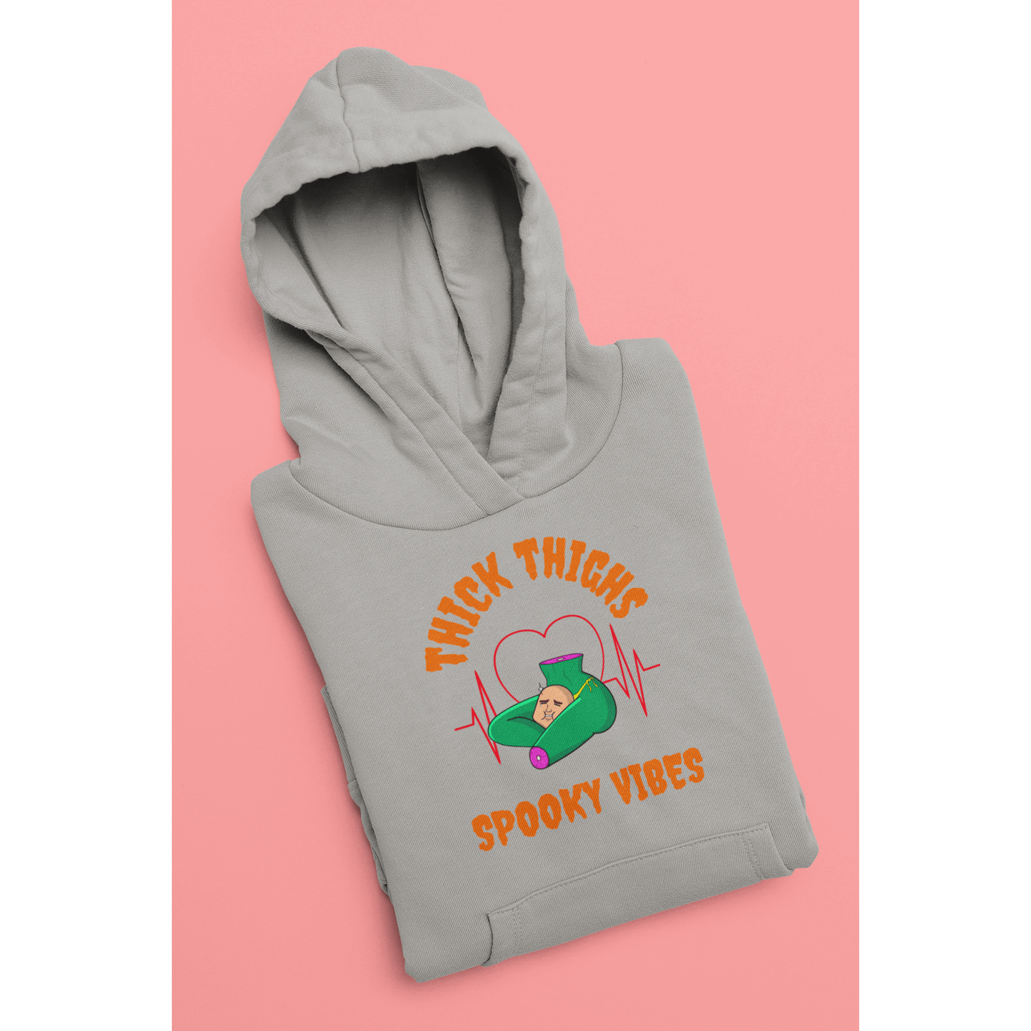Thick Thighs Spooky Vibes Unisex Hoodie