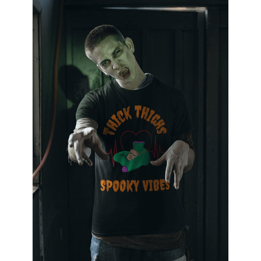 Dicker Oberschenkel Spooky Vibes Unisex T-Shirt