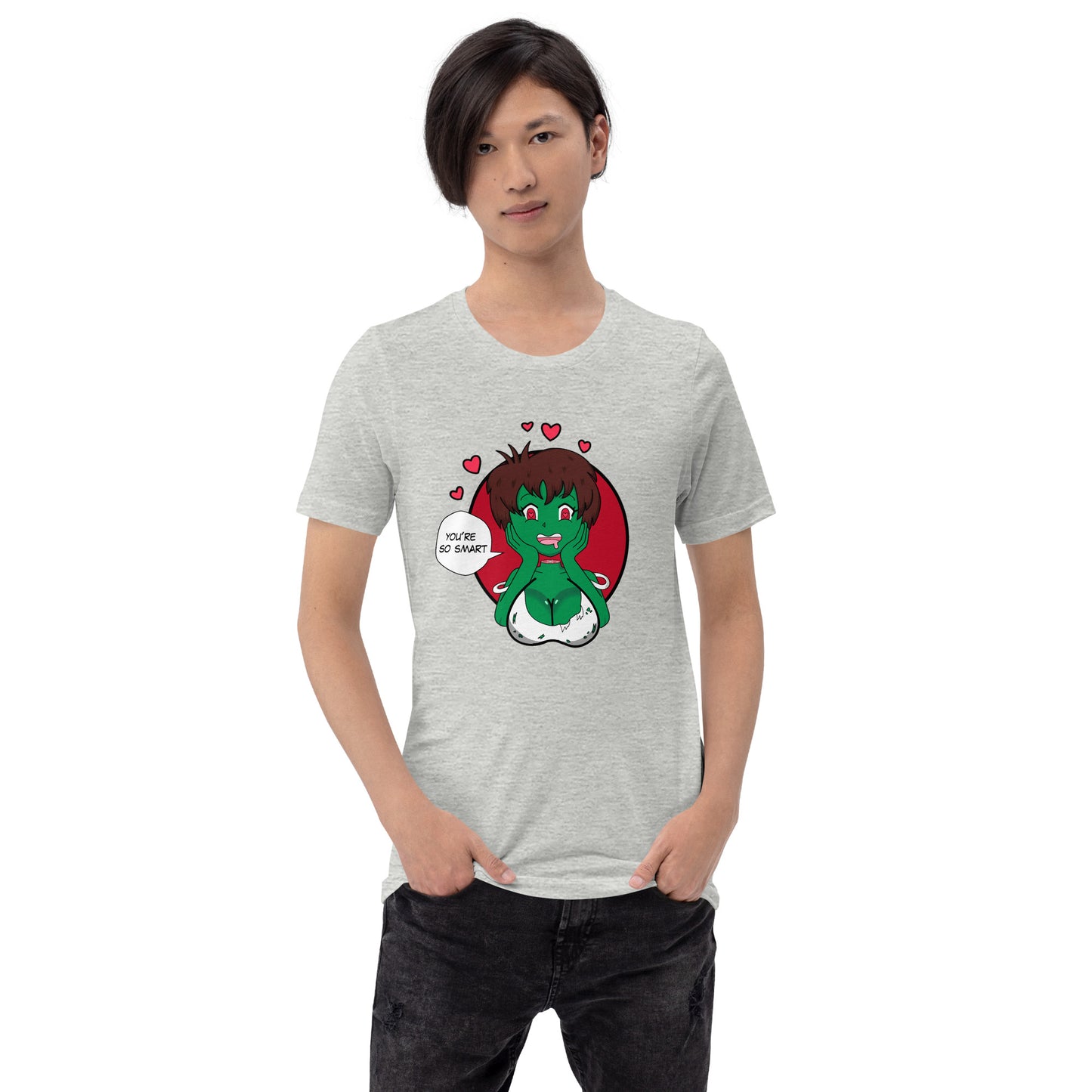 Unisext-shirt der Zombie-Mädchen-Liebe-Gehirne