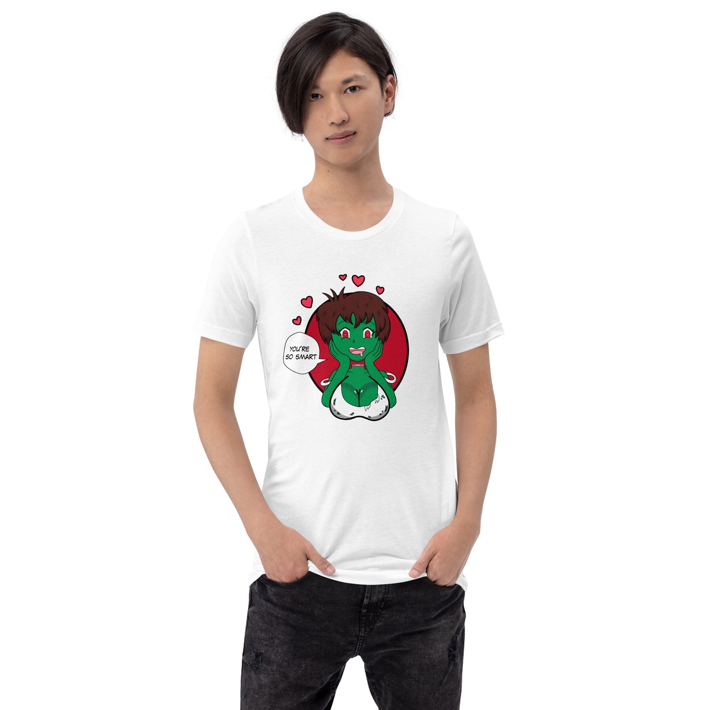 Unisext-shirt der Zombie-Mädchen-Liebe-Gehirne